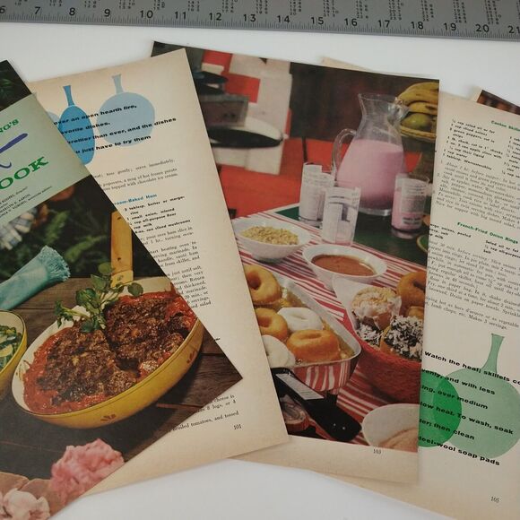 1958 Good Housekeeping Skillet CookBook 5pg Pullput Retro PRINT ARTICLE Ephemera - Picture 3 of 8